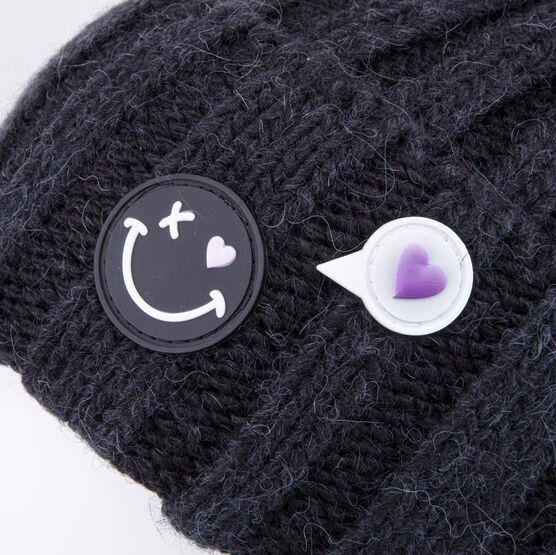 07811571-43 Шапка и снуд черный для девочки черный фото №3