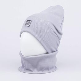 07711910-40 Комплект шапка+снуд детский серый для мальчики серый