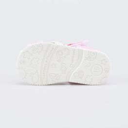 121065-71 Текстильная обувь для первых шагов Ягодки для девочки бежевый + розовый фото №3