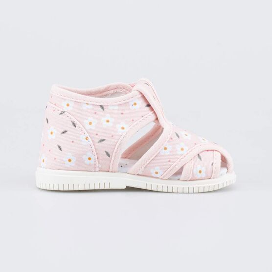 121066-71 Текстильная обувь для первых шагов Цветущий луг для девочки розовый фото №2