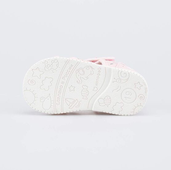 121066-71 Текстильная обувь для первых шагов Цветущий луг для девочки розовый фото №3