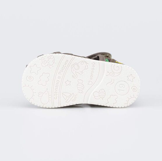 121067-71 Текстильные сандалии Машинки для мальчики оливковый фото №3