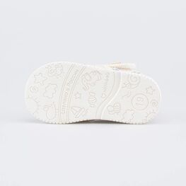 131203-12 Текстильная обувь для первых шагов Единороги для девочки бежевый фото №3