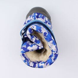 061008-44 Сапожки-дутики для мальчики сер-син фото №4