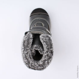 352201-42 Сапожки для мальчики чер-сер фото №4