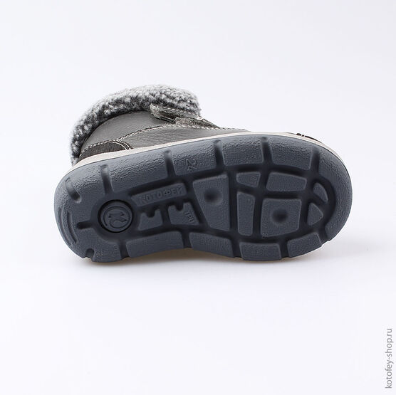 352201-42 Сапожки для мальчики чер-сер фото №3