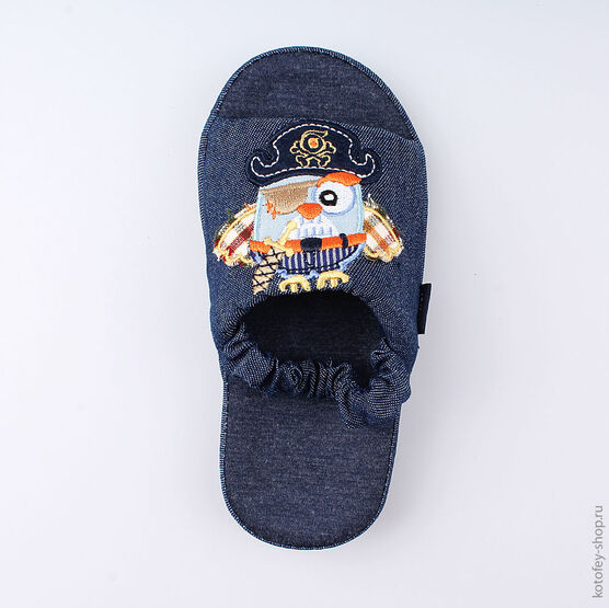 331100-12 Тапочки для мальчики светло-синий фото №4