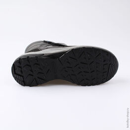 752097-52 Зимние ботинки на липучках для мальчики черный фото №3