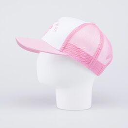 07809102-40 Кепка-бейсболка с сеточкой Бантик для девочки белый,розовый фото №3