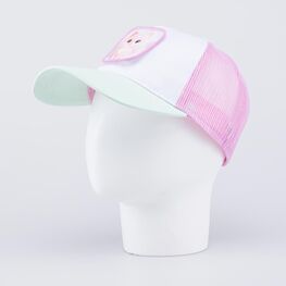 07809104-40 Кепка-бейсболка с сеточкой и сменными патчами для девочки разноцветный фото №2