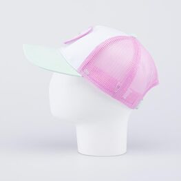 07809104-40 Кепка-бейсболка с сеточкой и сменными патчами для девочки разноцветный фото №3