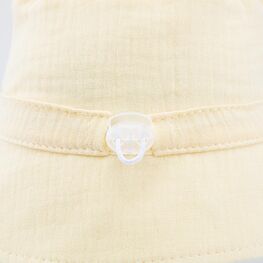 07810001-41 Желтая панама из муслина для девочки желтый фото №4