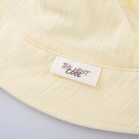 07810001-41 Желтая панама из муслина для девочки желтый фото №5