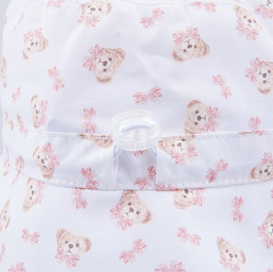 07810023-40 Хлопковая панама для девочки Медвежата для девочки разноцветный фото №4