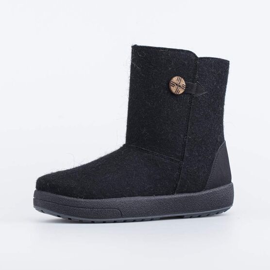 867075-43 Валенки-полусапожки для девочки черный