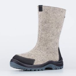 967058-41 Высокие валенки с подкладкой для мальчики бежевый