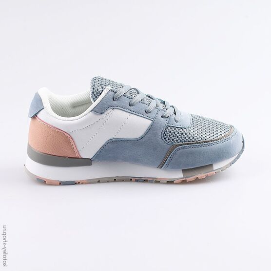 744130-71 Кроссовки на шнурках для девочки гол-роз фото №2