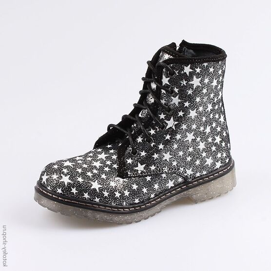 552115-31 Ботинки для девочки черный