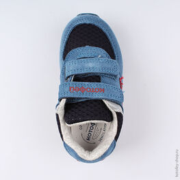 144103-71 Кроссовки для мальчики син-кра фото №4