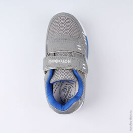 344219-73 Кроссовки с LED-подсветкой на подошве для мальчики сер-син фото №4