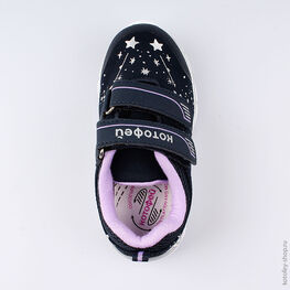 344226-72 Кроссовки для девочки син-сир фото №4