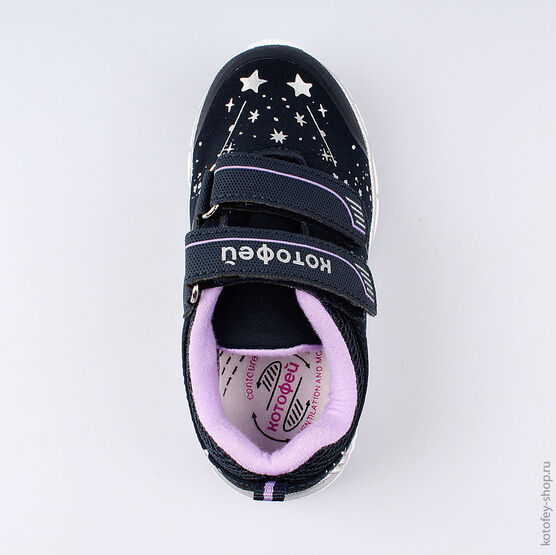344226-72 Кроссовки для девочки син-сир фото №4