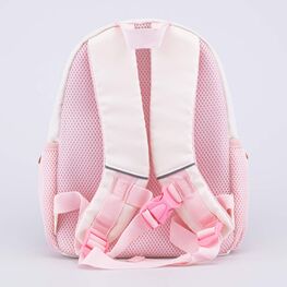 02810327-40 Рюкзак детский Котик в домике бежевый-розовый для девочки бежевый + розовый фото №3