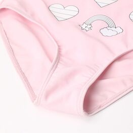 07852073-40 Купальник слитный для девочки Радуга для девочки розовый фото №4