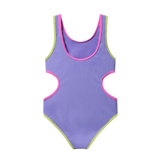 07852078-40 Купальник слитный для девочки сиреневый для девочки сиреневый фото №2