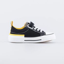 331277-12 Черные кеды на липучке для мальчики черный фото №2