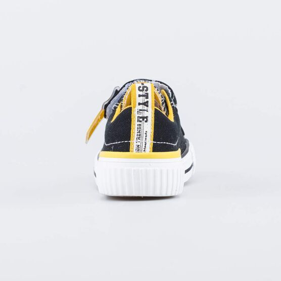 331277-12 Черные кеды на липучке для мальчики черный фото №5