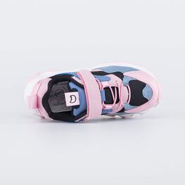 644340-72 Кроссовки для девочки для девочки роз-сер фото №4