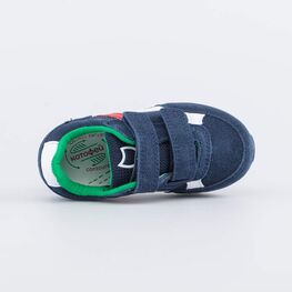 144211-71 Кожаные кроссовки для мальчика для мальчики синий фото №4