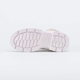 552316-31 Ботинки на молнии стеганные для девочки бежевый фото №3