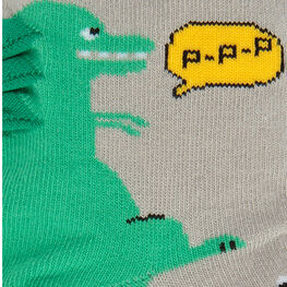 07742363-40 Носки детские Динозавр светло-серый для мальчики светло-серый фото №3