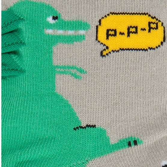 07742363-40 Носки детские Динозавр светло-серый для мальчики светло-серый фото №3