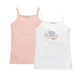 07854002-40 Комплект из 2-х маек, розовый для девочки розовый фото №2