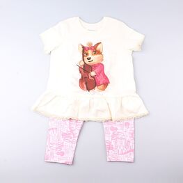 07856007-40 Пижама, цветной для девочки разноцветный