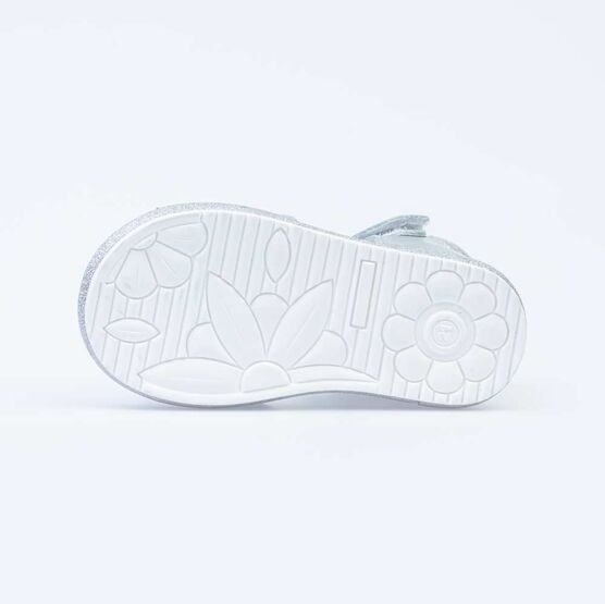 122154-21 Босоножки для девочки кожаные для девочки серебрист. фото №3