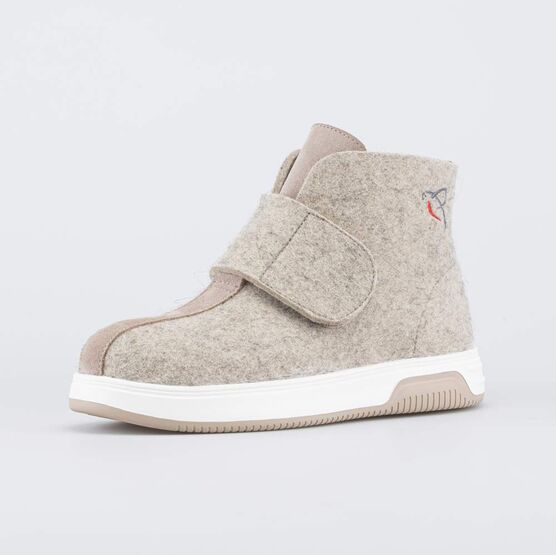 857013-01 Валенки короткие женские бежевый для девочки бежевый