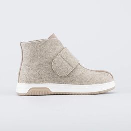 857013-01 Валенки короткие женские бежевый для девочки бежевый фото №2