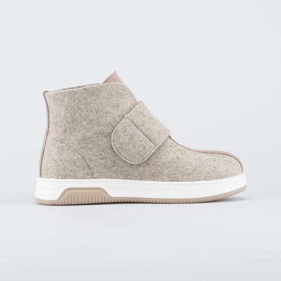 857013-01 Валенки короткие женские бежевый для девочки бежевый фото №2