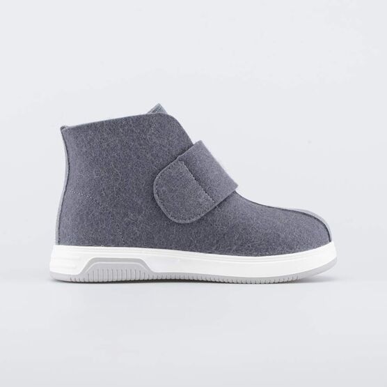 857013-07 Валенки короткие женские серый для девочки серый фото №2