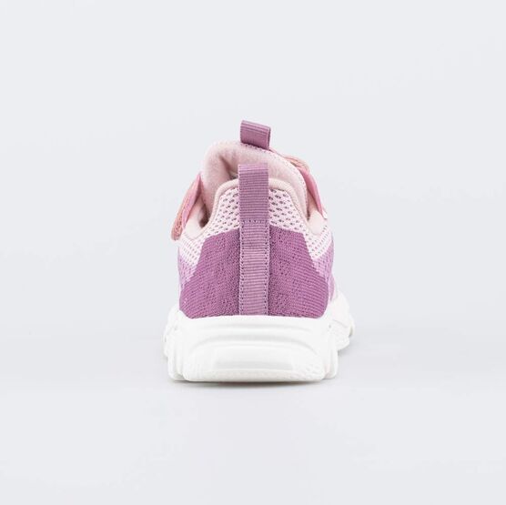344449-14 Вязаные кроссовки на липучках для девочки для девочки розовый фото №5