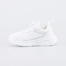 344493-11 Белые кроссовки с системой быстрой шнуровки для девочки белый фото №2