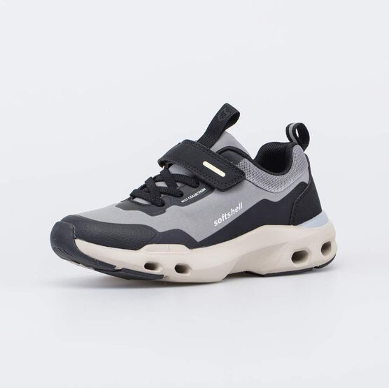 644536-14 Кроссовки с Softshell и повышенной амортизацией для мальчики серый,черный