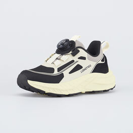 644537-12 Кроссовки с Softshell и системой быстрой шнуровки для девочки черный,бежевый