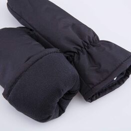 07821266-40 Детские зимние варежки для девочки для девочки черный фото №4