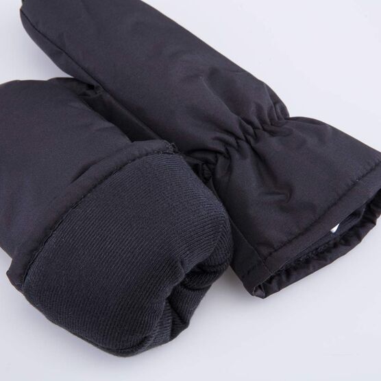 07821266-40 Детские зимние варежки для девочки для девочки черный фото №4