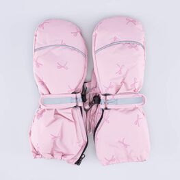 07821269-40 Детские розовые варежки-краги для девочки для девочки розовый